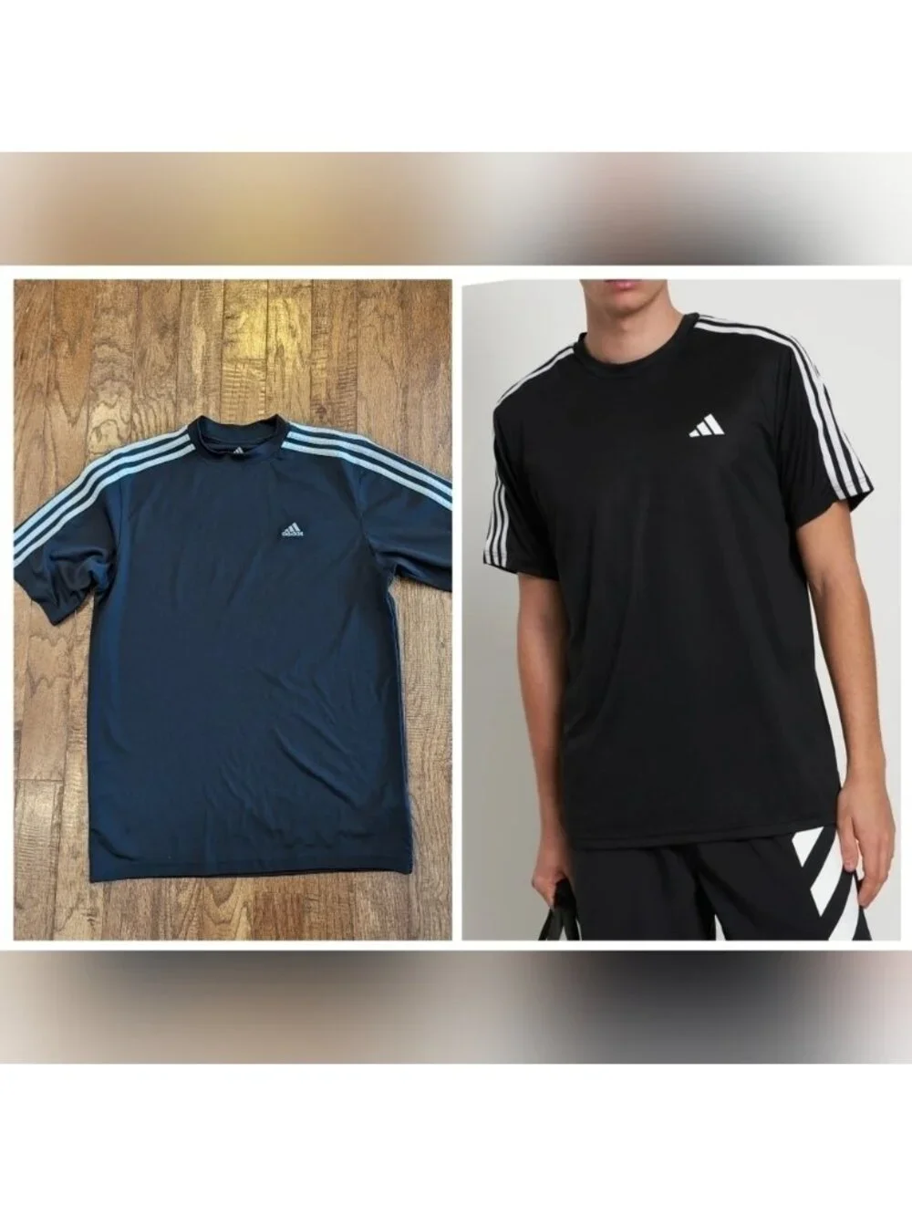 ADIDAS 3 Stripes tech t-shirt Mid weight Size M